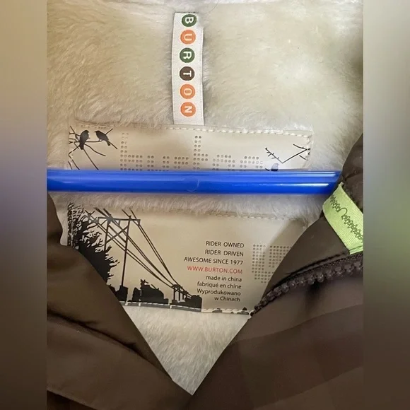 - Burton Duchess Women’s Plaid Brown Jacket Faux Fur XS​​​​​​​​​​​ - Picture 10 of 14